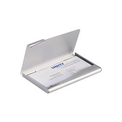 Porta biglietti da visita Durable Box tascabile 20 biglietti acciaio