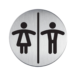 Pittogramma Picto Durable - wc uomini/donne - Ø 83 mm