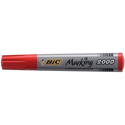 Permanent Marker 2000 Bic - rosso - punta tonda 1 7 mm - conf. 12