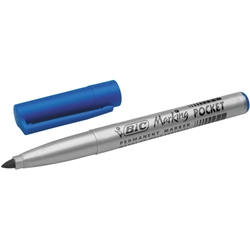 Permanent Marker 1445 Bic - blu - punta tonda 1 1 mm - conf. 12