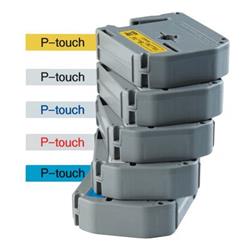 Nastro P - Touch serie M Brother - 12 mm - nero/bianco