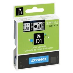 Nastro Dymo D1 - 9 mm x 7 m - nero/trasparente