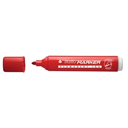 Marcatore Tratto Marker - rosso - punta tonda - conf. 12