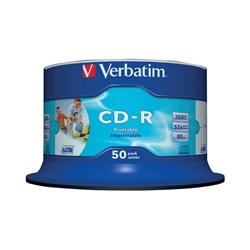 Verbatim CD-R photo printable Super AZO - spindle - conf. 50