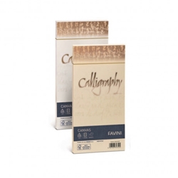 Buste canvas Calligraphy Favini - 11x22 cm - avorio - conf. 25