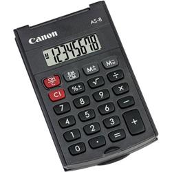 Calcolatrice tascabile Canon AS-8 - batteria - 8 cifre