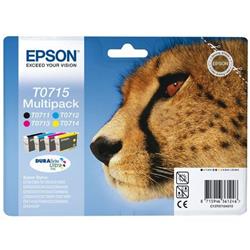 Originale Epson C13T07154010 Conf.4 RS T0715 nero+ciano+magenta+giallo