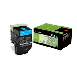 Originale Lexmark 80C20C0 Toner 802C ciano