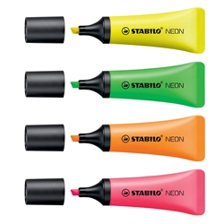 Evidenziatori STABILO® NEON - assortiti - conf. 4 - 72/4-1