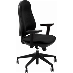 Sedia operative eco smart Ariel Unisit - ignifugo - nero - AIER/IN