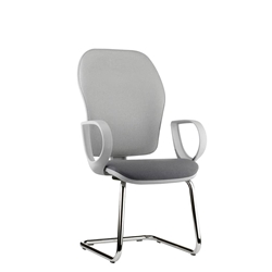 Sedia conferenza Hubble Grafix Unisit - ignifugo - grigio