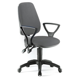 Sedia operativa Leda Unisit - ignifugo - grigio - LDAY/IT