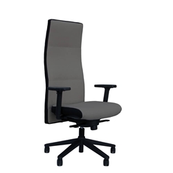 Poltrona direzionale Next Unisit - pelle - grigio - Next/PT