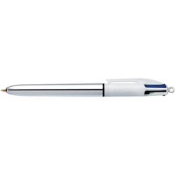 Penna a sfera 4 Colours Shine Silver - 4 colori di scrittura - pz 12