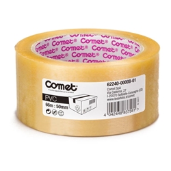 Nastro da imballo Comet 62240 Comet - 50 mm x 66 m - trasparente