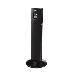 Posacenere a colonna Rubbermaid Metropolitan nero H 108 7 cm-Ø 43cm