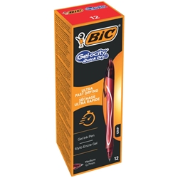 Penna Gelocity Quick Dry Bic – 0 7 mm – rosso - 949874 - conf. 12
