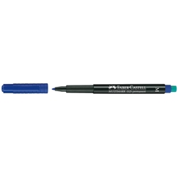 Marcatore permanente Faber-Castell Multimark 1525-M-1 mm-blu-conf. 10