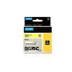 Nastro Rhino vinile Dymo - 12mm giallo - 18432