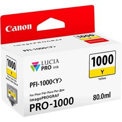 Originale Canon inkjet 0549C001 Cartuccia PFI-1000Y - 80 ml - giallo