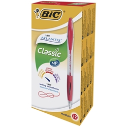 Penna a sfera a scatto Atlantis rosso 887133 conf.12