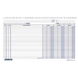 Schede Dare/Avere/Saldo-EdiPro-100 fogli-blu-17x12 cm