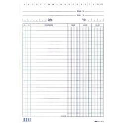 Schede Dare/Avere/Saldo-EdiPro- cartoncino-24x17 cm-conf. 100