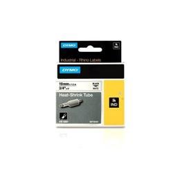 Nastro Dymo RhinoPRO - termorestringente - nero/bianco - 19mmx1.5m