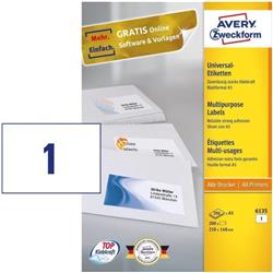 Etichette Avery - Stampanti Laser - 72x21 1 - 25 ff