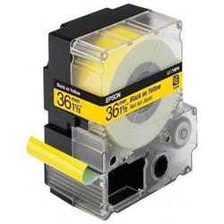 Nastro Epson - LK7YBP - pastel - nero/giallo - 36mmx9m