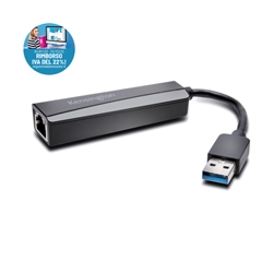 Adattatore Kensington - Nuovo Hub Usb 3.0 con adattatore Ethernet + 3