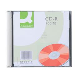 CD-R Q-Connect Slimline Jewel Case 700 MB 80 min 52X conf.10 - KF00419