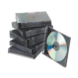 Porta CD/DVD Q-Connect custodie Slim Case nero/trasparente conf.25