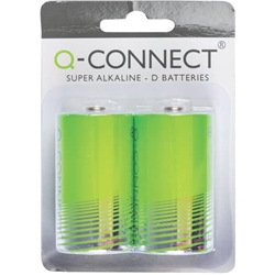 Batteria alcalina Q-Connect D 1.5 V D 1 5 V conf. 10