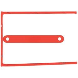 Clip fermafogli Q-Connect rosso passo 8 cm conf. 100  - KF02281