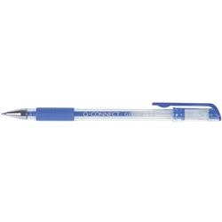 Penna a sfera inchiostro gel Q-Connect cappuccio 0 35mm blu conf.10