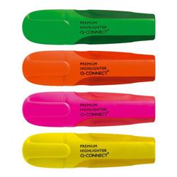Evidenziatore Q-Connect 2-5 mm 4 colori da 4 colori - conf. 8