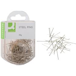 Spilli Q-Connect 30 mm acciaio Scatola da 30 grammi - KF02037