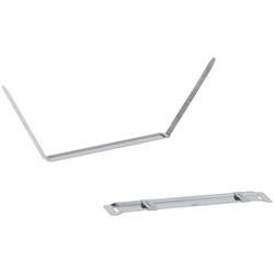 Clip fermafogli Q-Connect passo 80 mm metallo conf.50 - KF26083