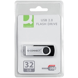Flash Drive Q-Connect USB 2.0 argento/nero 32 GB KF76970
