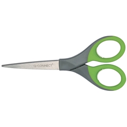 Forbici universali Q-Connect Elite Softgrip grigio/verde 18 - conf. 3