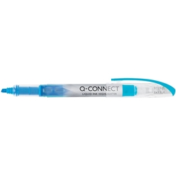 Evidenziatore a penna Q-Connect 1-4 mm blu - conf.12