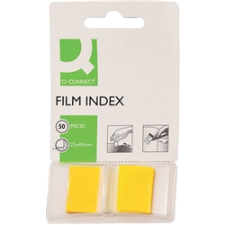 Segnapagina Q-Connect 25x43 mm giallo blocchetto da 50 - KF03634