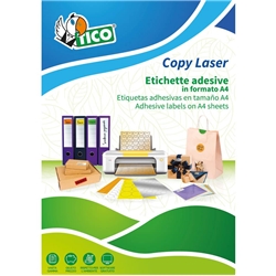 Etichette ovali TICO 36x27 bianco  100 fogli - PG4-3627