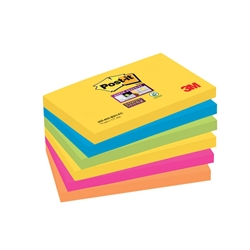 Post-it® Super Sticky Rio de Janeiro-76x127 mm-assortiti-conf. 6