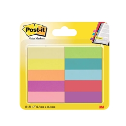 Segnapagina Post-it® Notes Markers - assortiti - 50 ff - conf. 10