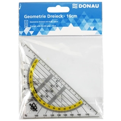 Squadra con goniometro Donau-con impugnatura-16 cm - conf. 12