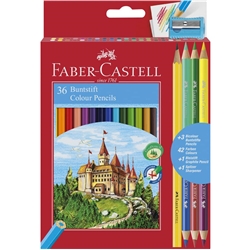 Matite colorate Faber-Castell Eco Il Castello - conf 36