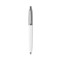 Penna a sfera Parker Jotter Original Plastic-M-fusto bianco-blu