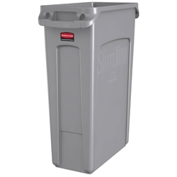 Contenitore rifiuti per differenziata Rubbermaid Slim Jim®-87L-grigio